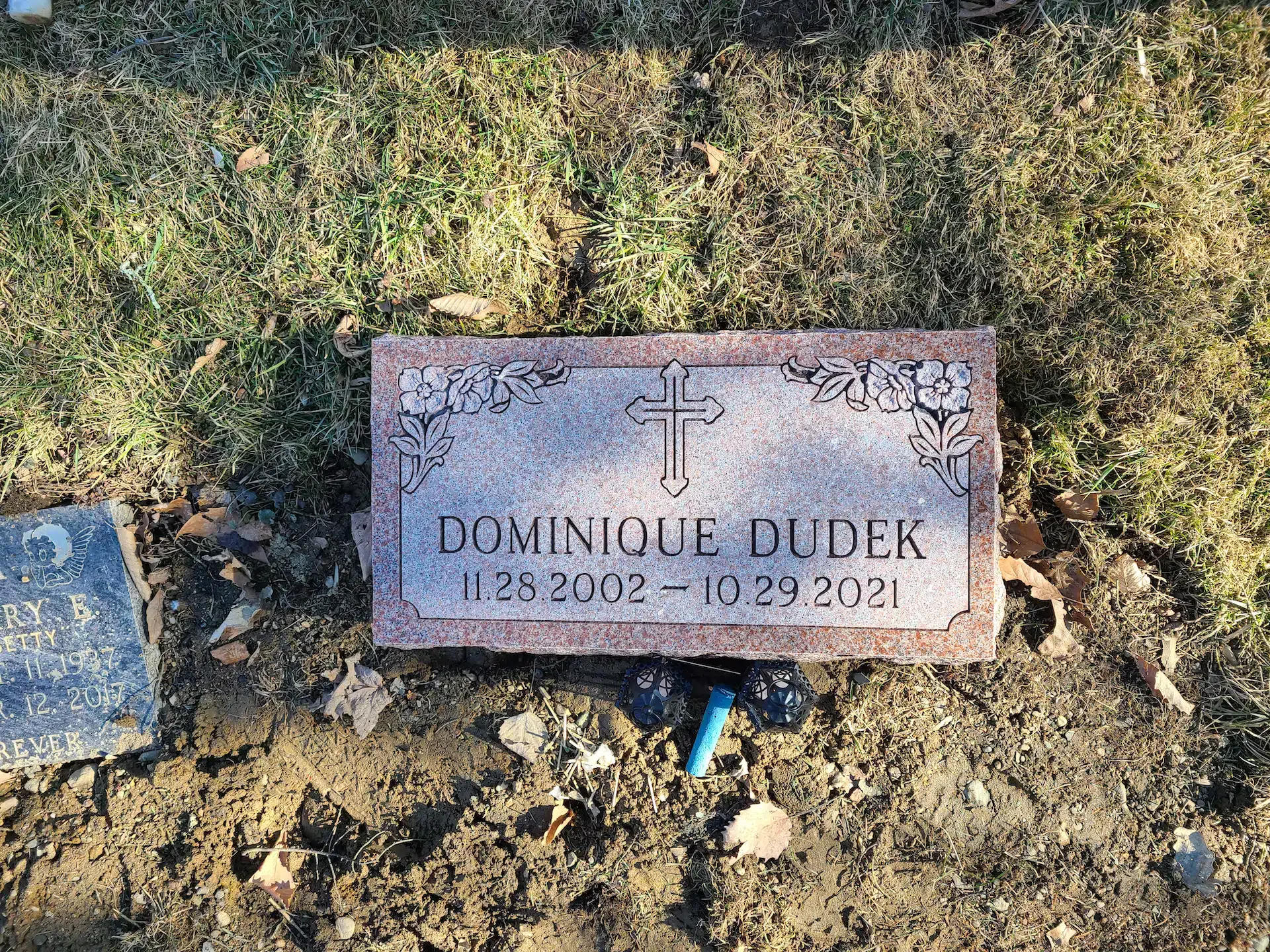 Granite Custom Grave Marker hand-carved by Custom Marker Shop in NJ — image 3